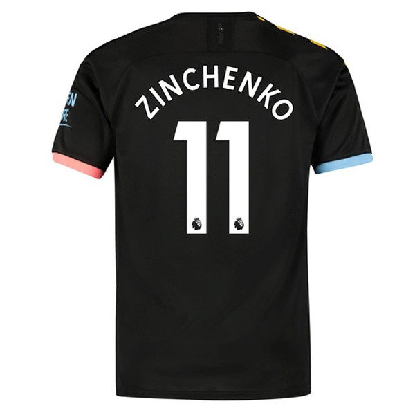 Camiseta Manchester City NO.11 Zinchenko 2ª 2019-2020 Negro